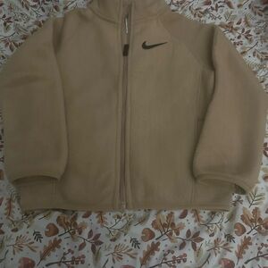 Nike Kids Beige Fleece Jacket